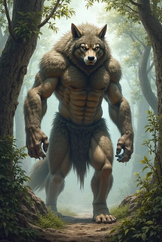 There is one adult character on this picture. The character is an athletic female grey wolf, grey fur, athletic character, athletic, yellow eyes, barefoot, digitigrade, paws, black pawpads, wolf hands, black claws, wolf tail, topless, female bare chested, bare chest female, black nipples, black areolas, visible black vagina, black vagina, visible black pussy, black pussy, nude, naked, nsfw. The character is peeing on the ground. The character is pissing on the ground. The character is urinating on the ground. Piss stream. Urine stream. Piss puddle on ground. Urine puddle on ground. The scene takes place on a pine trees forest. Pine trees forest on the background. Cloudy sky. fog. Fullbody. Full body.