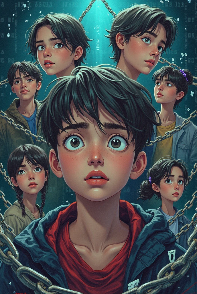 (((A comic style, cartoon art))). ((1boy, solo, lonly)).Best quality, masterpiece, high resolution, 1 male, 6yo, black spiderman suit,, curly hair, Tindal effect,ism realism, dark studio, edge light, two-tone light, (high-detail skin: 1.2), 8K UHD, DSLR, soft light, high quality, volumetric light, photo, resolution high 4K,8K,  ((Abstract Comic background )) , vivid colors, detailed, detailed face, realistic shadows and bright, glowing.