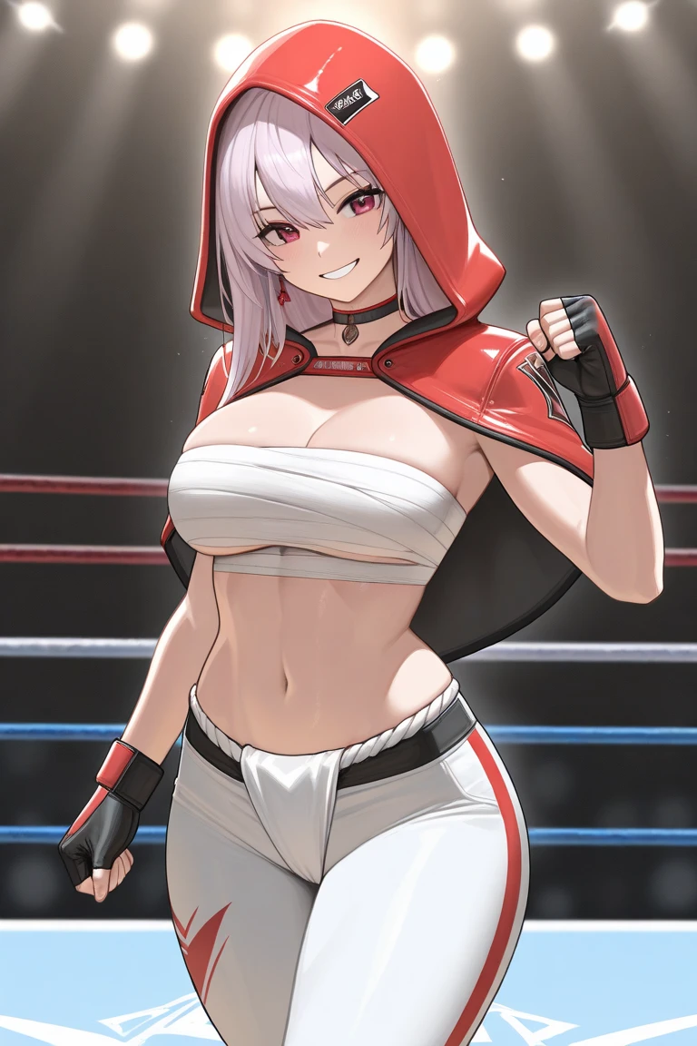 (((masterpiece))),(((best quality))),(ultra-detailed,high resolution:1.2),(illustration),((an extremely delicate and beautiful)),(detailed background), POV, ((((handjob)))), ((((ejaculation, projectile cum)))), veiny penis,((((wrestling ring)))), ((1petit girl)and(1boy)), hetero, ((((1girl,short stature)))),((((silver wolf/(Honkai:star rail/)))),official style, (slender body:1.4), (long hair,pony tail),drill hair,grey hair, grey eyes, (medium breasts), hair between eyes, eyewear on head, navel, midriff, pale skin,shiny skin, ((She wears jacket, black jacket, sunglasses, gloves, black gloves, fingerless gloves, shorts,black shorts, shirt,white shirt, choker, crop top, fur trim)), ((((panicking)))), (wavy mouth), open mouth, (cum on clothes,cum on body,excessive cum:1.4),cum facial,bukkake,cum on hair, clothing aside, clothed, (1boy,tall stature:1.4), ((((Tartaglia/(((genshin impact/)))), [[[[he looks smug]]]], boy is trembling, large penis, text,