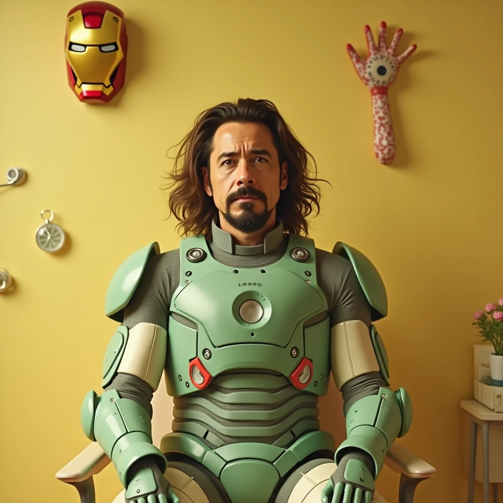 A bed of face of hulk, room