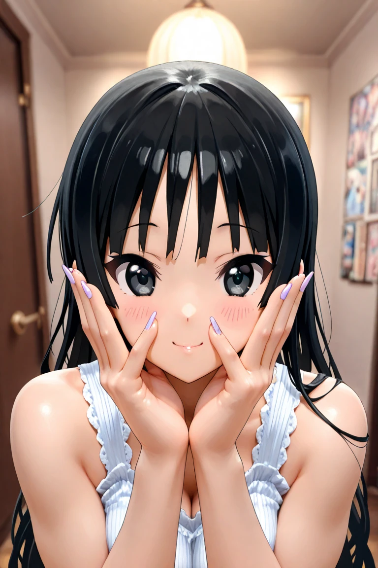 There are transparent male genitalia(​masterpiece、Highly detailed 8K CG、Sharp lines)、1 pretty lady、Twin-tailed hair、(Detailed thin lace minibra、Detailed thin lace T-back panties)、Gray eyes、cute little、A sexy、(From  above、POV:1.3)、(crouching down、Slouched、sface focus、Mouth wide open)、 (oral 、Breast :1.4)、Facial sperm、sexual excitement、Nasal blush、nipple erect、Bukkake、((Holding transparent male genitalia in hand))、Wet and see-through、Small hard nipple erection:1.4、 through、Look at the viewer、full of shyness、(very slender body、small tits)、cleavage of the breast、