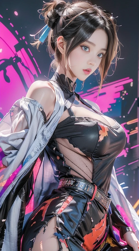 ((((7分身镜头)))),cowboy_shot,masterpiece, best quality,ultra-detailed, extremely detailed 16k CG wallpaper,beautiful face,(a esport mature demon in esport room),(perfect beautiful curvy figure),sitting,iridescent gem eyes,crescentic pupils, wearing resin holographic open coat,crop top overhang,mini Pleated skirt,Bell collar,logo,Iong hair,Contour light, concert, neon lights, audio, Bell collar,esports headphones,computer, esports room, playing games, white inside through the red skin,Holographic projection,planisphere,graffiti signs,highly detailed tattoo_,gothic,cyberpunk,fantasy,Science fiction,From the movie Matrix,Sparkling light flowing string,anti-magic three-dimensional protective shield,iridescetnt,stunning,chic,gorgeous,attractive,amazing,((((7分身镜头)))),cowboy_shot
创作信息