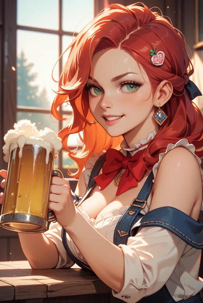 best quality, medieval, solo girl, 4k, high resolution , anime girl , young girl, 24 years old, bangs, long hair, cute face, perfect shot, perfect anatomy, detailed face, detailed eyes, bar background , neon light, table, tall girl , 2 girls, futanari, realistic, 4k , masterpiece, best quality , ilustration, digital art, pov, wine, beers, holding beers, sitting, side view, full body, , close up, surtr