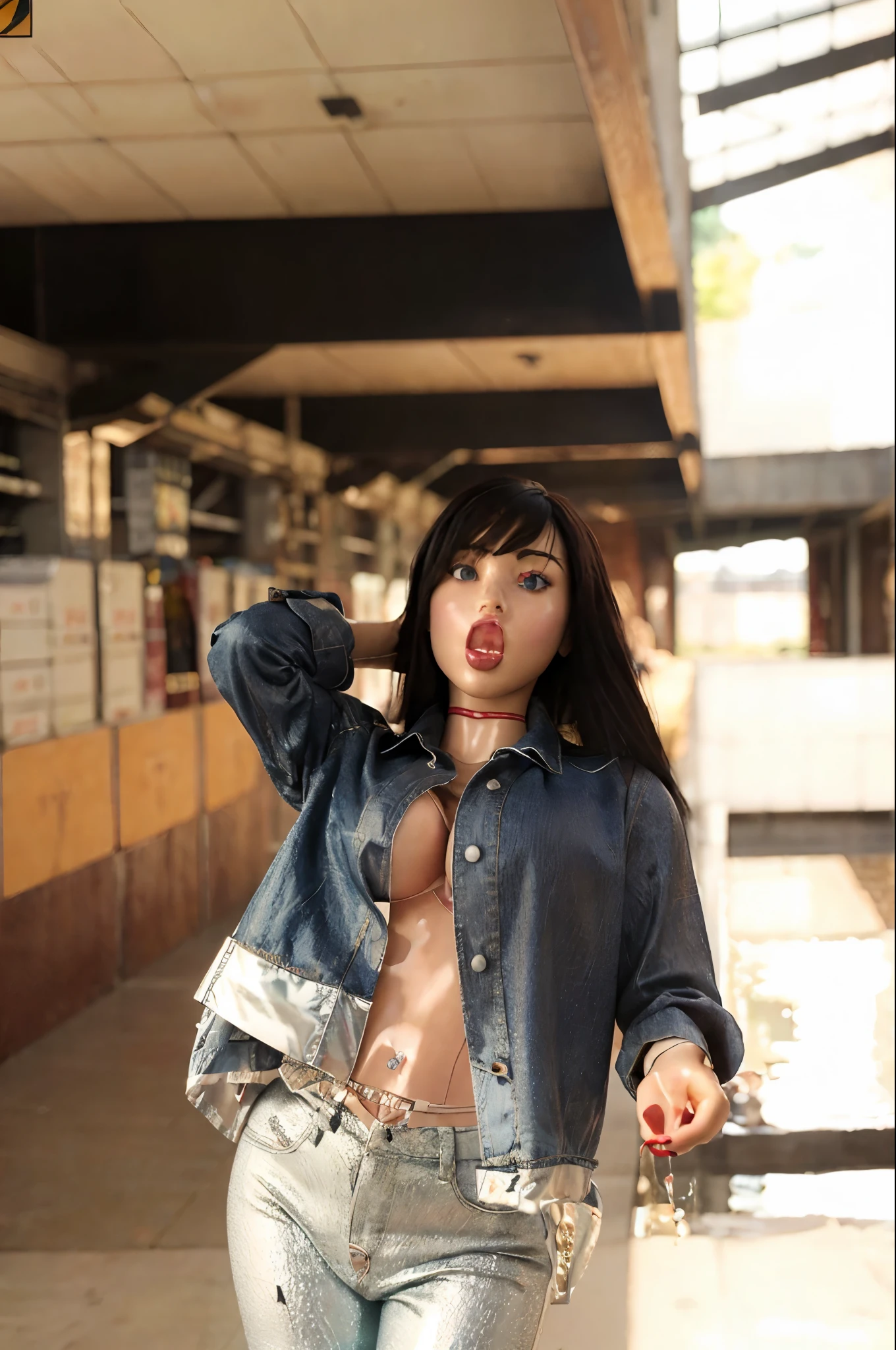 Realistic photograph, ((Best quality, ultra quality, ultra detailed, 8K, Masterpiece:1.3, 1 girl)), Ultra quality, ultra detailed, masterpiece, 8K quality, Latex skin, lovedoll, sexdoll, shinny latex sexdoll skin, sexdoll eyes, transparent latex clothes, nsfw, sexdoll lips, sexdoll vagina, sexdoll nipples, sexdoll breasts, sexdoll seams