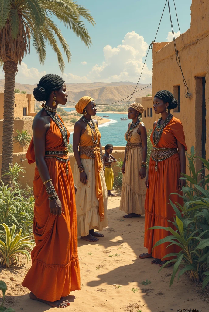 A group of African women in a religious sect with a UFO