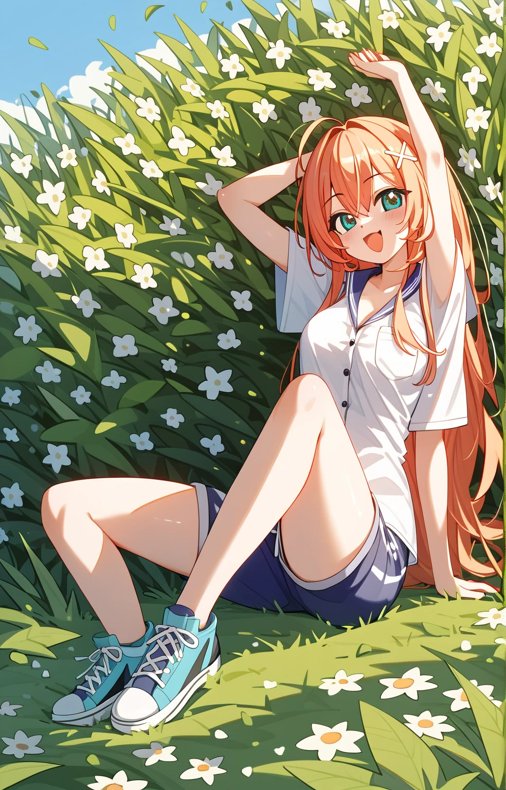 anime girl in a bikini posing in a park with trees, seductive anime girl, smooth anime cg art, realistic bikini, (anime girl), by Jin Homura, attractive anime girl, beautiful anime girl, anime moe artstyle, cute anime girl, beautiful alluring anime teen, pretty anime girl, extremely detailed artgerm, ecchi anime style,