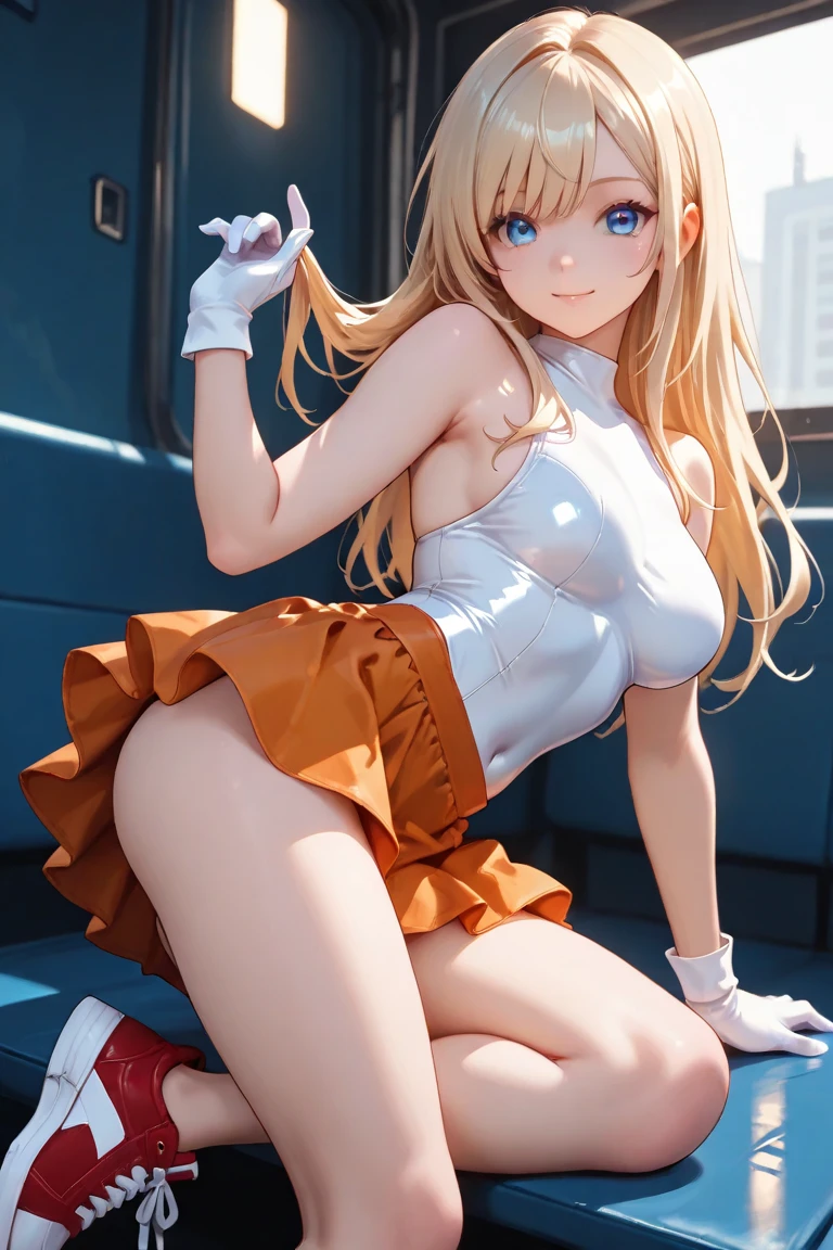 ((masterpiece)), ((best quality)), (ultra-detailed), NSFW, ,((torture chamber)),a cute girl, 1girl, solo, (white mini tanktop dress),(chain bound arms), ((tied to an torture chair)), BDSM,shibari,restrained,((thin waist)),(((single narrow belt bound waist))),beautiful brown hair, beautiful blue eyes, (beautiful eyes), long hair,troubled expression