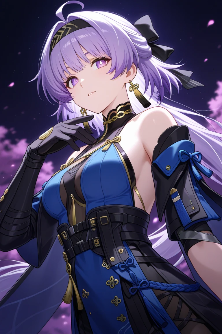 raidenshogunrnd, mecha musume, fortified suit, body suit, robot joints, mechanical parts, looking at viewer, <lora:raidenshogun1:1>, <lora:mecha_offset:0.8>, <lora:add_detail:1>