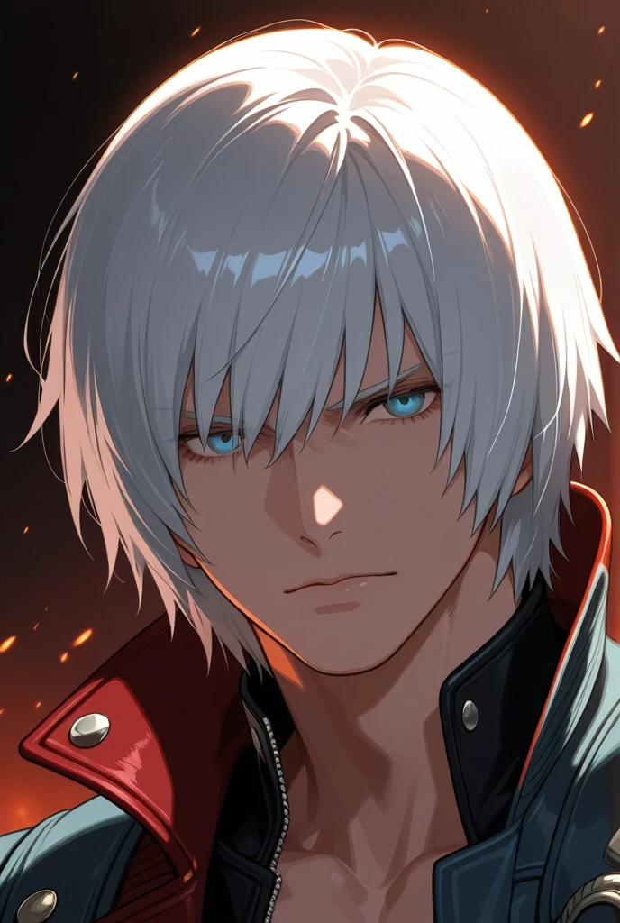 Anime humanoid monster, character design,wearing a futuristic mouth mask, serious face,boy,maniac,deranged look,messy unkept hair,hair covering right eye, vibrant eye color,red and blue eyes,(white hair), close up shot, creating a crack in reality, powerful aura, destroyed city, very dark,night,8k,64k, HD, unparalleled masterpiece, dynamic lighting, cinematic, epic Highest quality digital art, Stunning art, wallpaper 4k
