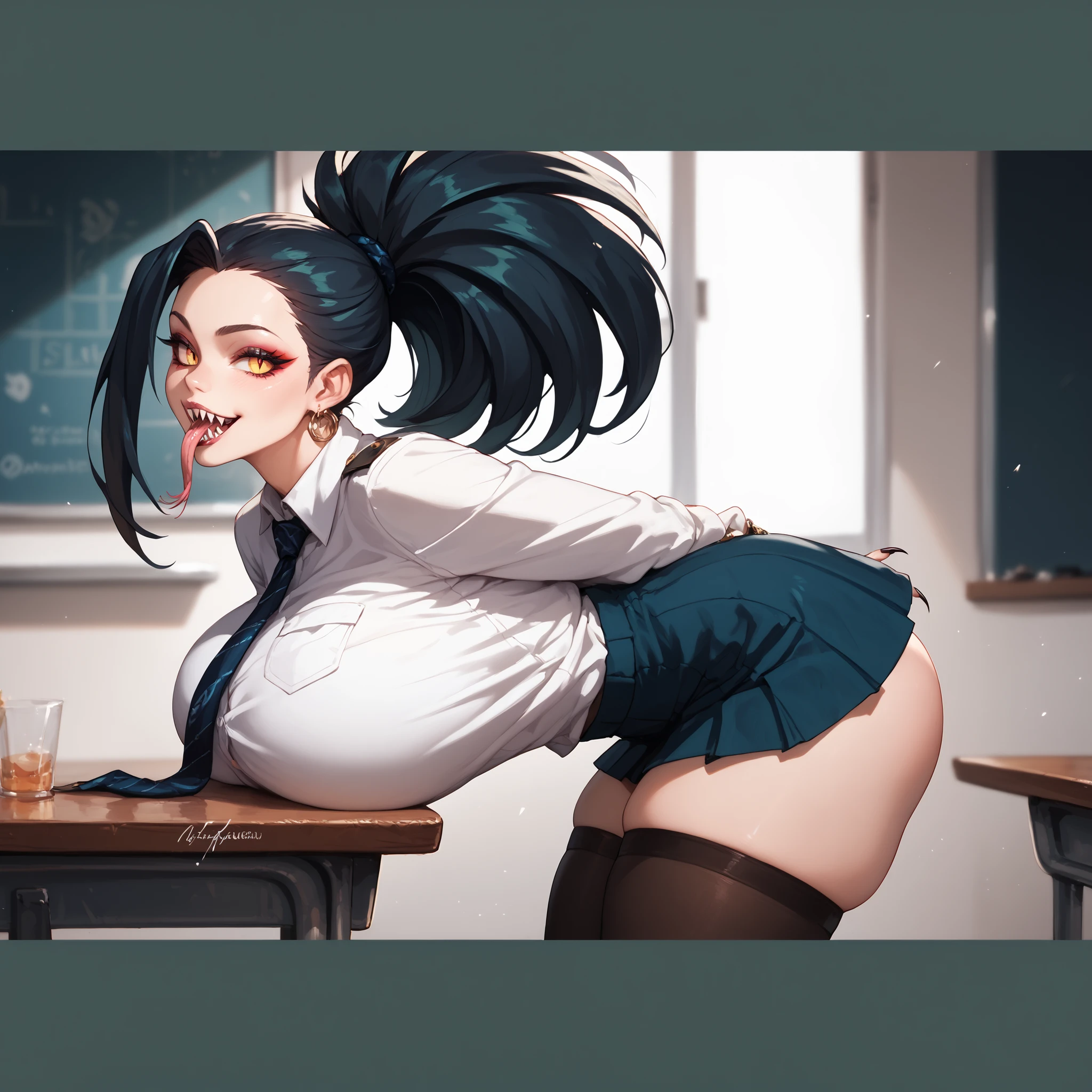 score_9, score_8_up, score_7_up, score_6_up, score_5_up, score_4_up, (((solo girl pussy masturbating quivering orgasm ))), leaning on the table, female anthro hyena, secretary clothes, skirt, lusty, fluffy body, long blond hair, turquoise eyes, (thick thighs:1.3) sex partial clothes, semi-butonned uniform niform, (barely_visible_booba) giant breasts, garter belt tights ( looking up at viewer)
