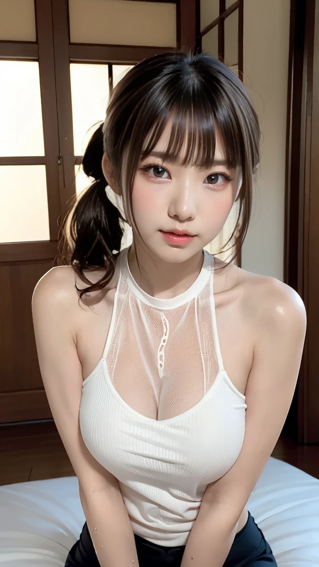 （（highest quality））， （（masterpiece））， （detailed：1.4）， Images of beautiful cyberpunk women，Headphones、Heart-shaped choker、16 years old,　Hmph（High Dynamic Range），Ray Tracing，NVIDIA，Super Resolution，Fantasy 5，Scattered beneath the surface，PBR Textures，postprocessed，Anisotropic Filtering，Depth of written boundary，Maximum clarity and sharpness，Multilayer Texture，Albedo and Specular Maps，Surface Shading，Accurate simulation of material interactions，Perfect balance，Rendering with Octane，Two-color light，Large Diameter，Low ISO，White balance，Rule 3 points、8K raw data、Beautiful bright red eyes，Off-the-shoulder clothing，Great students，Delicate face and eyes，Long eyelashes，Blush Lash，Delicate and fluffy hair，Pink twin tails with light blue gradation，lip，Pure，Cute Face，pretty girl，Artistic Sense，Casual wear，Advanced Senses、,　Beautiful hair accessories，Long hair and waist，Hair blowing in the wind，