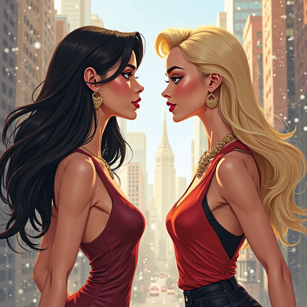 Personagens GTA estilo artgerm femininas Yvonne Strahovski estilo de desenho garota,, pequeno, Shy, bunda grande, catholic nun outfit , dynamic pose, Quente, soft or colored lips, fundo simples, perfect hands, anatomia perfeita, Inclina Jennifer Connelly estilo Cartoon estilo ilustraesenhos animados, estilo de arte dos desenhos animados, digital illustration style, design de personagens altamente detalhado, arte digital detalhada fofa, City fan art, design de personagem retrato, beautiful digital illustration, retrato de alta qualidade, arte em quadrinhos, retrato do design do personagem, Peituda sem roupa e seios médios personagem feminina duas namoradas Linda personagem pose em dynamic pose duas mulheres juntas Yvonne Strahovski à esquerda e junto com Jennifer Connelly à direita com corpo simétrico com espartilho e seios lindos, corpo bem definido, delicado e sensual, estilo de desenho animado, digital illustration with each other artgerm style Angelica - Fate/Kaleid Liner Prisma Illya cartoon style digital illustration colorful background diverse attractive woman sesy beautiful female symmetrical breasts beautiful breasts in cartoon style digital illustration art, melhor qualidade,Cartoon style digital illustration style Jill Valentin resident Evil (papel de parede extremamente detalhado da unidade CG 8k), (melhor qualidade), (best illustration), (melhor sombra), absurdos, Realistic lighting, (abismo), lindo brilho detalhado, arte de , Cartoon style digital illustration style artgermstyle Cartoon style digital illustration GTA uma imagem de desenho estilo Cartoon estilo ilustração digital estilo Personagem Yvonne Strahovski omagem de desenho animado de uma mulher .Ilustra??o estilo desenho animado, estilo de arte dos desenhos animados, estilo de arte dos desenhos animados, digital illustration style, design de personagens altamente detalhado, arte digital detalhada fofa, City fan art, Design de personagens de retrato, linda il