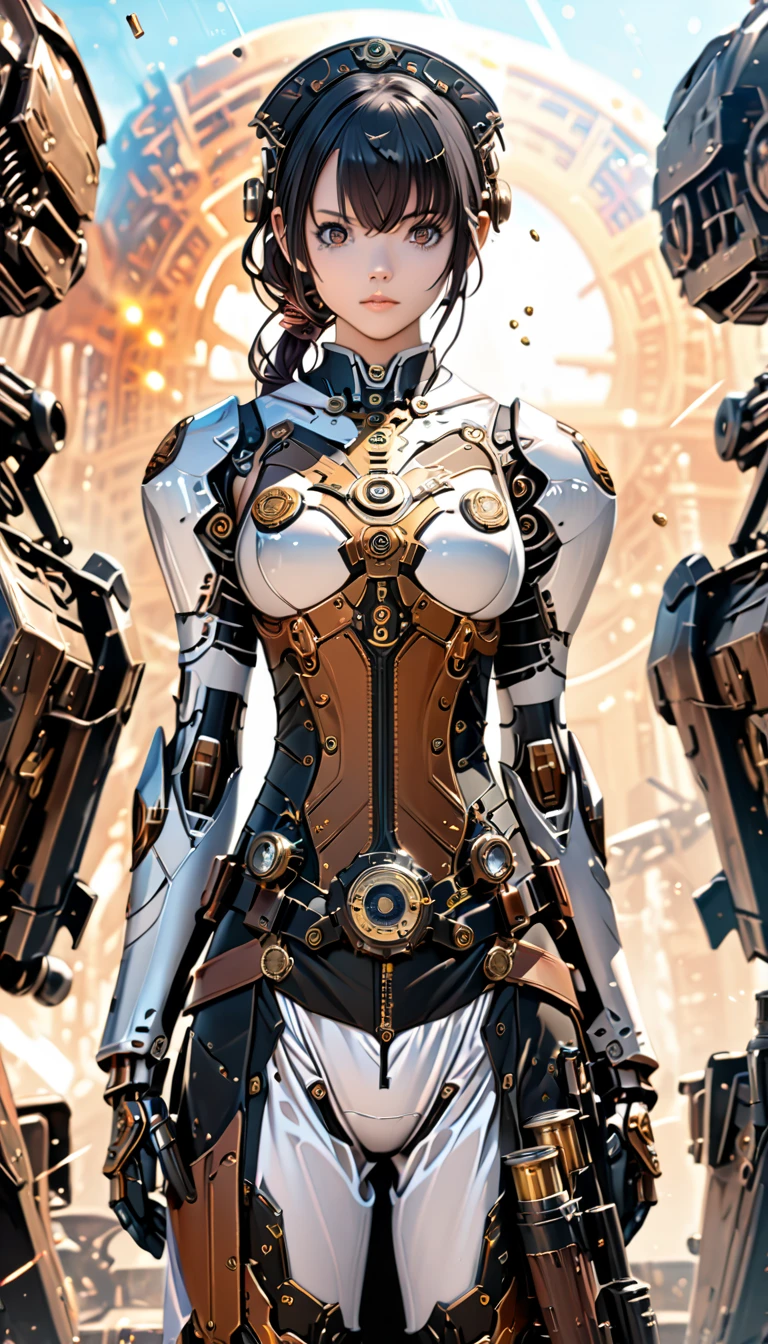 (((back view))), (((perfect ass))), (((best final quality))), ssmile(((standing alone:1.2))),(((1 girl:1.2))),((((beautiful perfect woman)))),(((perfectbody detalhado, perfect finger detailed))), (((long wide pants))), (((final film poster)))))),(((to burst, close up))),((((detailed complicated machine)))),(((((mechanical genius))))),(((American comics))),(((extreme highlights))),(((extremely colorful, primary colours))),neckleace, super beautiful lady,(((Typography))),text, (Unbeatable masterpiece), (hiper HD),(CG 8k hyper-realistic), (((brave face))), (((breasts big))), (((hyper feminine))), (((musclegirl))), sexly girl, king of fighter,（straight hair with thin braids)), ((( sculptural body ))), (((1 girl))), garota de 25 anos com perfectbody,,Beautiful and well-groomed face,muscular body:1.2,solid color detailed jacket, (Head to thigh photos), Complex equipment, (((standing alone))), pirralha violent, (((14歳))), sexly, pose de atitude, work of art, post-apocalypse, (((manga style))), bounty hunter, violent, Manic, the way you want, slenderbody, thin but strong, perfectbody, roupa moderna, advanced technology, neon, sleeves with vertical striped pattern, intricate background, (( cowboy shot )). intricate visual