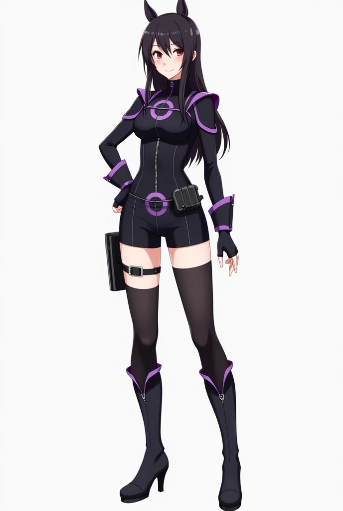 anime girl with a blue light on her arm holding a blue light spear, android heroine, nanogirl, female protagonist, modern cyberpunk anime, full size persona, kate bishop, hd artwork, cyberpunk anime girl, visible cleavage boob, white pale skin