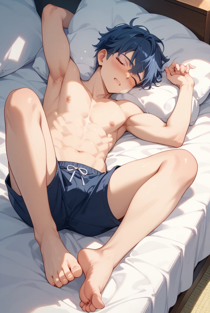 Boy in his bed
