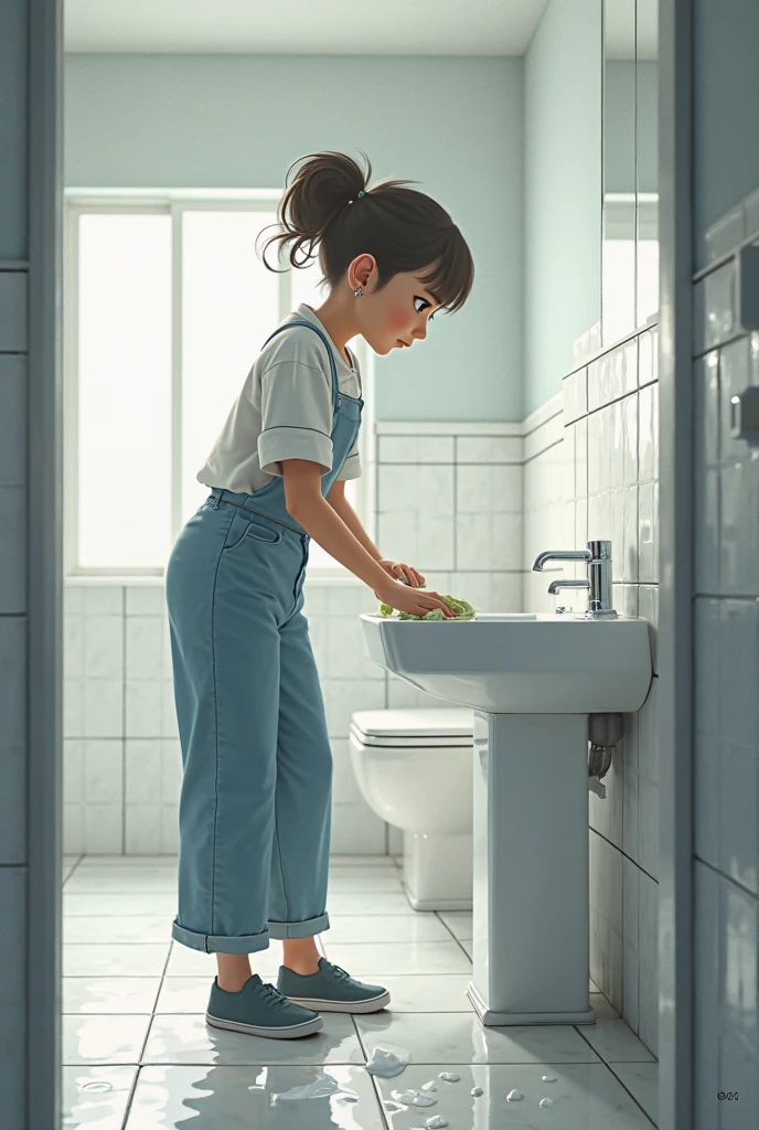 Children brushing their teeth