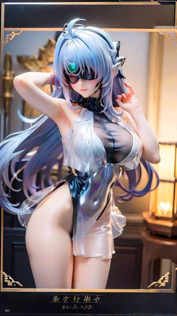 maidennurse、kawaii、((Twin-tailed))、Colossal tits、Anime Big、Small mechanical launch port on the chest、(((Large transparent resin :1.4)))、((super realistic details))、globalillumination、Shadow、a purple eye、radiant eyes、Facing the camera、neon details、sitting on、(White lighting:1.2)、portlate、Raw photo、top-quality、masterpiece、超A high resolution、(Photorealsitic:1.4)、octan render、8K picture quality、ultrasharp、Details of complex ornaments、highly intricate detail、Realistic light