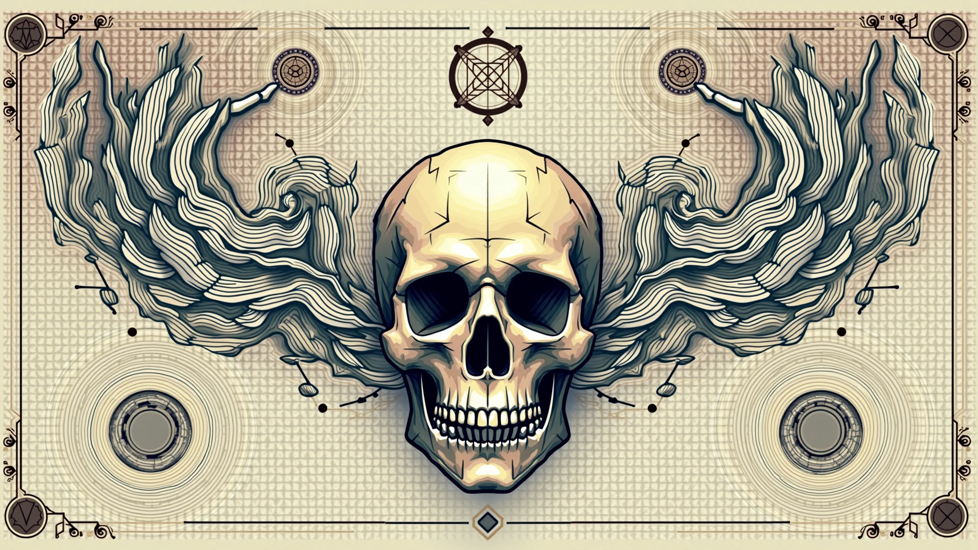 poster de tatuagem, vintange, dark art, skull, propaganda, banner, poster old