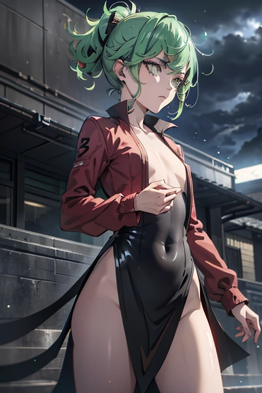 ((highest quality)), ((masterpiece)), (be familiar with), Perfect Face, indoor, Bedroom, Watching the audience,
One woman, Tatsumaki,
Open Mouth, Ecstatic expression, blush, smile,
Small breasts, Flat Chest, Young Girl, , , Girl,
Short Hair, short hair,
Fully nude, Nipples exposed, Sex with a man with a big dick, 膣内ejaculation, Semen is taken, Insert a into your, Sex in missionary position, , Leg spread,