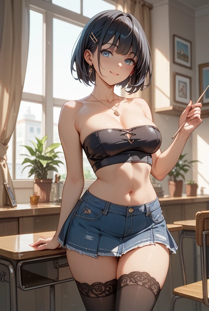 Cute girl,a painter,Painter's clothes,short hair, Drawing board, Hand drawing is better, adult girl, Girl, woman, sexy, Colors,big breasts, big chest,draw, full body, Cat ears, cat collar, cat tail