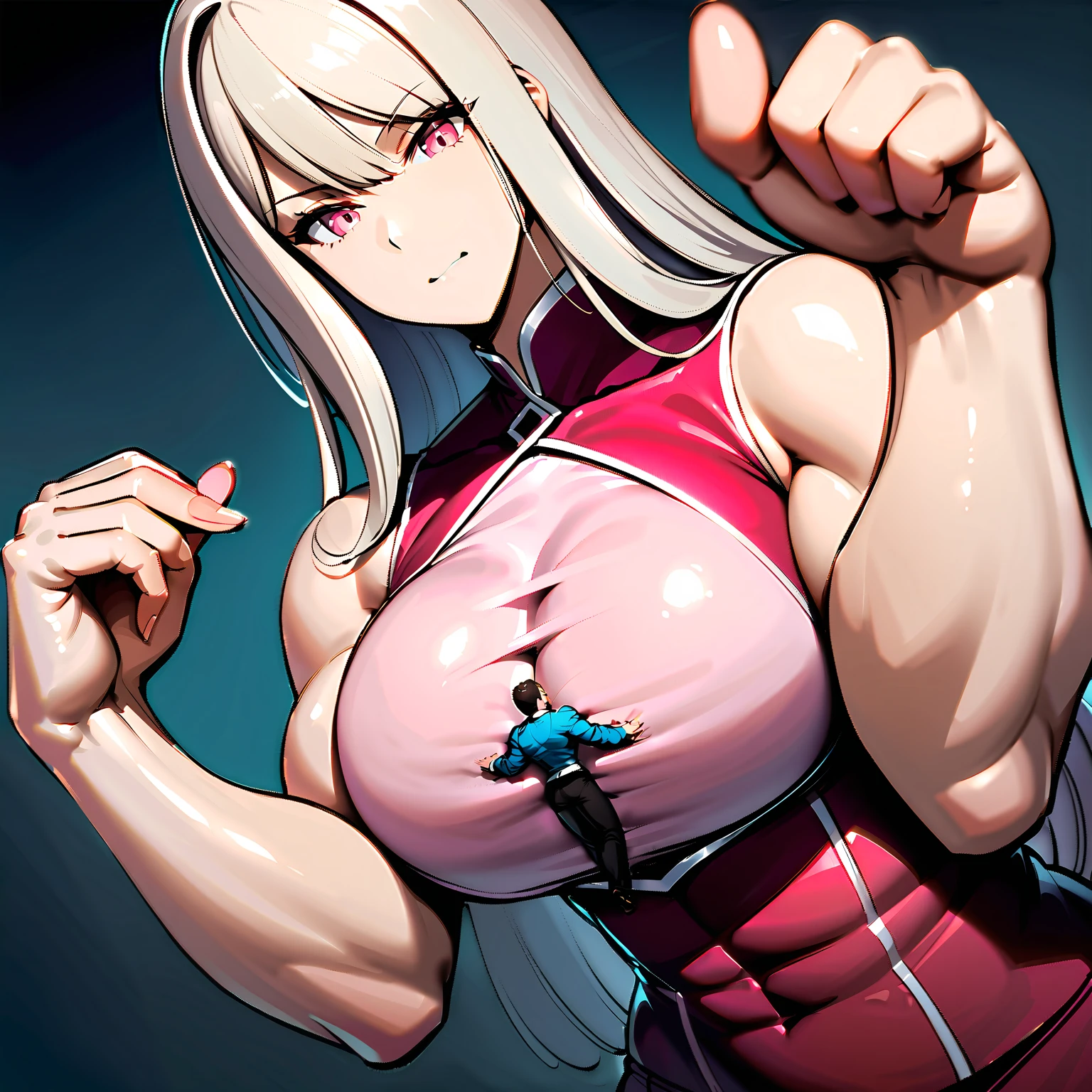 (guided grab)), breast ((pov hand)), proportional body,blush,angry,daki