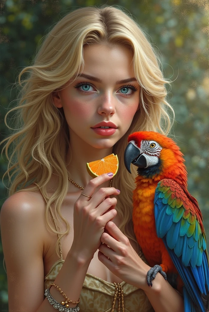 Character for an e-commerce store, with a macaw