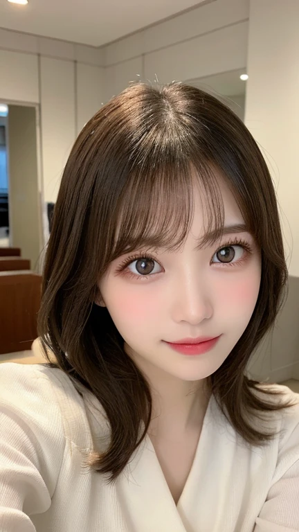 Tabletop, Highest quality, shape, Very detailed, finely, High resolution, 8k wallpaper, 完璧なダイナミックな構shape, Beautiful and exquisite, Short sleeve、Medium Hair,Big Breasts 、Natural color lip, Random sexy poses,smile,、20-year-old girl、Midnight、Beautiful and elaborate face、Perfect and beautiful face,Big eyes、RAW Photos、spread your arms and legs wide、Express your best emotions with your whole body、Beautiful and exquisite、Small face、Beautiful Duplex、Slim face and figure、Blur the background、bed