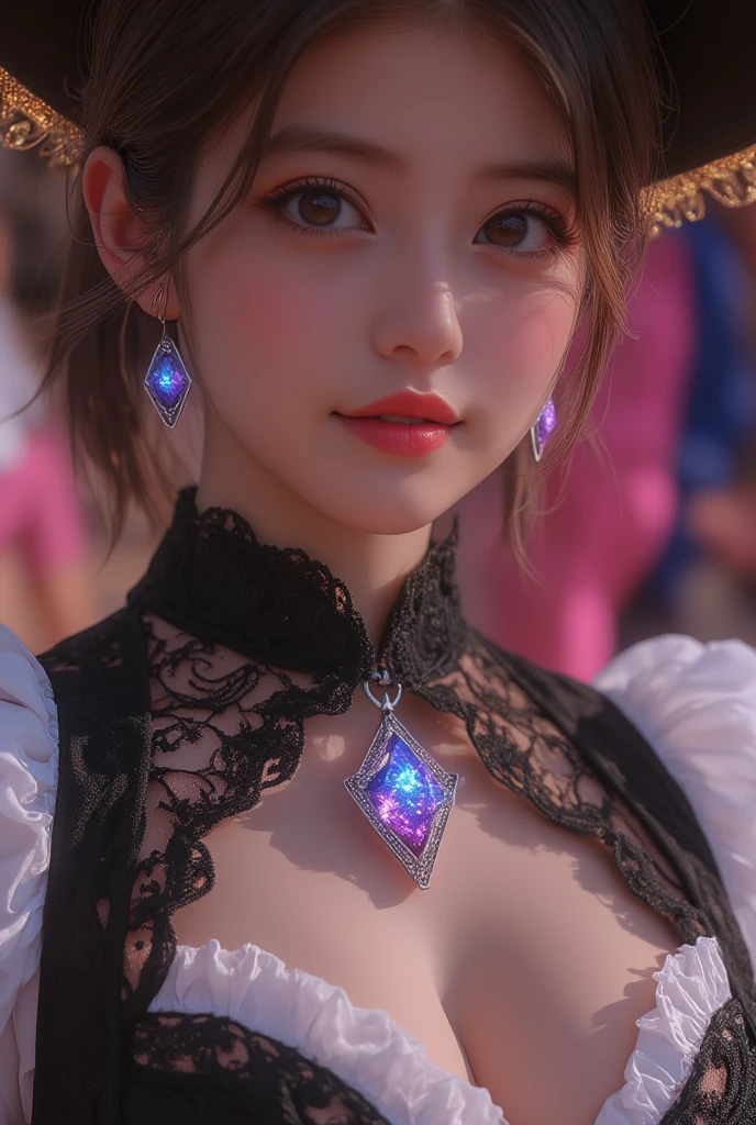 (Two beautiful teenage italian girls:1.6), Close friends, (They are hugging each other:1.2), Kiss her cheek or chest,(Detailed iridescent bodysuit with beautiful fractal or marble design:1.5), Incredible and spectacular scenes, ((High quality)), ((Detailed)), ((Fantasy)), Blue Plasma Brain, Green Plasma Body, Vulgarity, beutiful breast, obscenity, (Lewd smile:1.2), coarse, Obscene, mean, (raunchy:1.2), (Immoral:1.2), Lachish, (small breasts with beautiful raised pink areolas:1.5), (Cameltoe), (Expression of ecstasy:1.2), Photorealistic, Official art, unity 8k wall paper, 8K Portrait, Best Quality, Very high resolution, (Incredibly beautiful nature background:1.6), (18 years old:1.5), (Sexy and glamorous:1.1), (A coquettish expression:1.6), (seductively smiling:1.6), (erotic posing:1.9), (Model Posing:1.8), Beautiful seductive face, Portrait, (Thick eyebrows:1.4), (Big scarlet eyes:1.2), Beautiful eyes with fine symmetry, (Ultra detailed eyes:1.4), (High resolution blue eyes:1.1), Intimate face, (ultra detailed skin texture:1.4), White skin, pale skin, Perfect Anatomy, Thin, (Beautiful toned body:1.5), Hair Bow, (Moist skin:1.2), No makeup, (dark circles:1.1), Good anatomy, Focus Face, good-looking, (Emilia Clark:0.6) (Emma watson:0.3),(Jennifer Connelly:0.4), (sensual face:1.5), Elegant face, Nice, Dolce, (Around her neck is a simple necklace of exquisite workmanship), (Bioluminescence with brilliant brilliance:1.4), (Luminous magic circle:1.5), Ruins of an ancient castle, Shining majestic cloud masses and sky, lightning bolt, Epic Realistic, (Greg Rutkowski:0.8), (teal and orange:0.4), (Art Station:1.5), Cinematic, (nffsw:1.5), Hyper Detailed, Dramatic light, (Intricate details:1.1), Beautiful black hair, (Wearing a gauntlet with a dense and very beautiful design decorated with jewels:1.1), Small chest