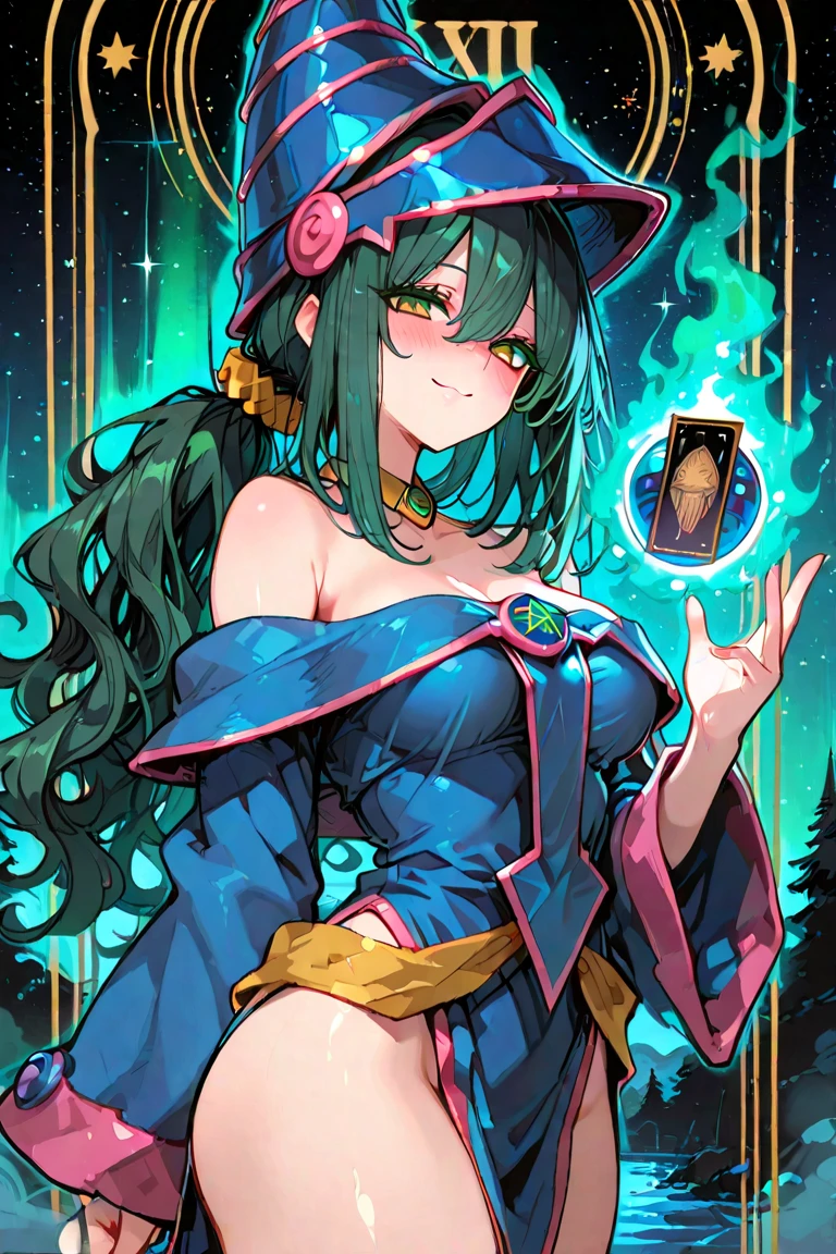 lizard woman, as a magician