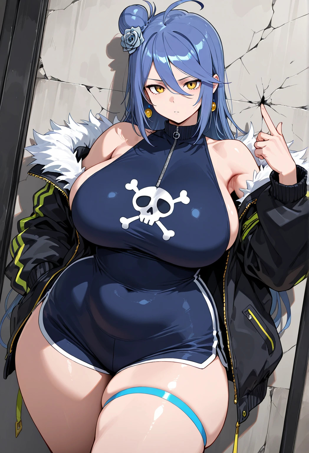(((masterwork、maximum quality、maximum quality、officialart、Beautifully Aesthetic:1.3)))、(1girls:1.5)、extremely detailed、(((A sexy)))、Supreme Details、(((Bikini swimwear)))、(shinny skin)、(many colors:1.1)、(((Gigantic big tits)))、big chest、thin areola