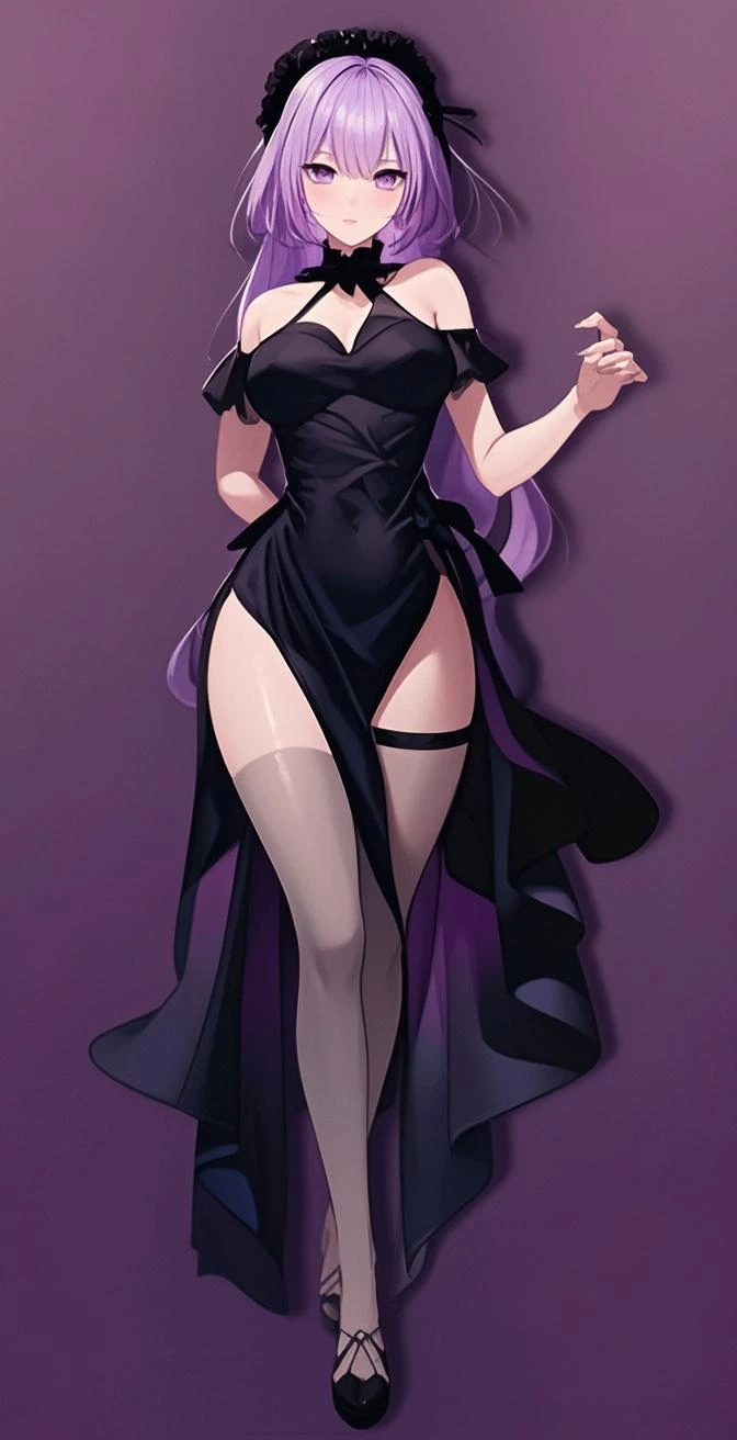 a woman in a black swimsut, anime moe artstyle, anime girl wearing a black swimsut, gapmoe yandere, gapmoe yandere grimdark, cute anime waifu, seductive anime girl, tall, noire, sultry smirk, full body, bare tight, black swimsuit, bare leg