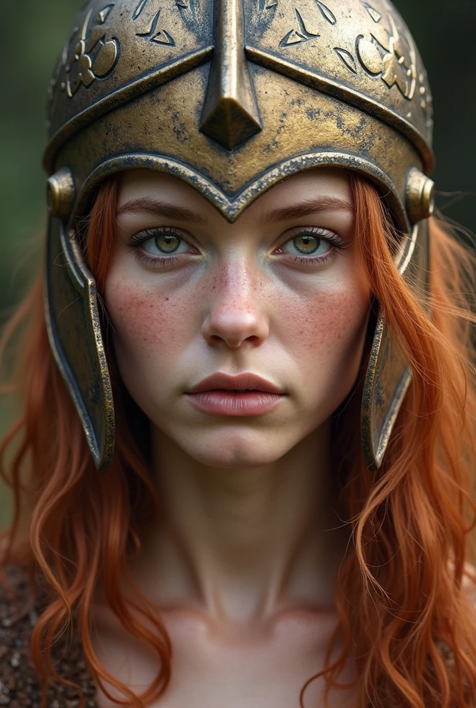 <lora:epiNoiseoffset_v2-pynoise:0.99>, red eyes, fierce eyes, fierce look, beautiful big sharp eyes, eyelashes, sensual lips, glossy lips, lip gloss, light freckles, beautiful hair, highly detailed skin texture, fashion icon, fantasy background, film grain, best shot, face focus, symmetric face, red eyes, solo, red hair, hanging breasts, sweat, red eyes, looking at viewer, body covered in scales, bodysuit made of scales, second skin, tight clothes, extremely fit clothes, red and white dragon scales, white dragon armor, lightweight armor, , half helmet cowboy shot angle, 18 yo boy, looking at viewer, small breasts, beautiful face, cheek dimples, tanned skin, (masterpiece), (extremely intricate:1.3), (realistic), (photorealistic:1.4),beautiful lighting,1boy, the most beautiful in the world, full length frame, High detail RAW color art, diffused soft lighting, shallow depth of field, sharp focus, hyperrealism, ((cleavage)), <lora:add_detail:1>
