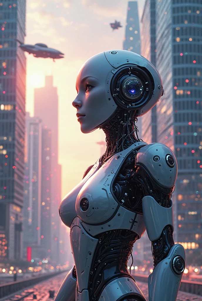 robot woman as a goodness with powers
