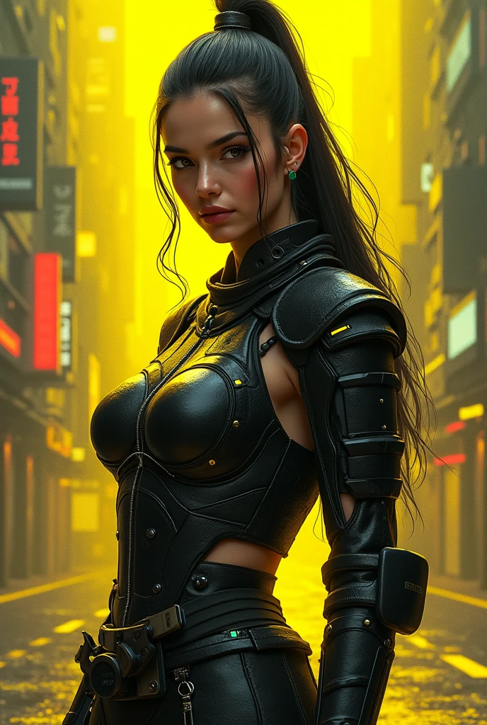 dystopian future, alien city, steampunk, weapons, armor --auto --s2