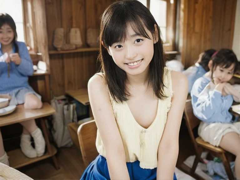 A 20-year-old female teacher with a cute idol-like face She is a high school teacher Gentle and cute Please smile kindly Teaching students one piece Cleavage High school classroom A lot of students Whole body RAW Photos Genuine Genuine Real Stick High resolution Genuine life No copyright notice