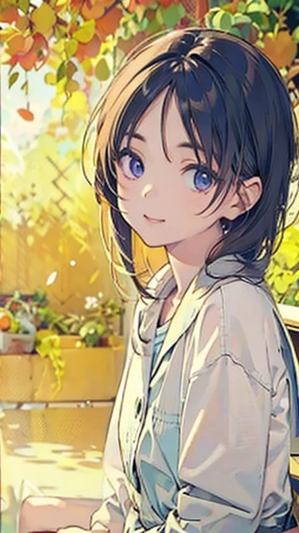 ((highest quality、8k、masterpiece、Realistic:1.4、detailed、Beautiful and detailed))、Detailed Skin、Beautiful and clear eyes、Natural smile、Beautiful girl with a smile、Bright sunlight, Perfect Anatomy,