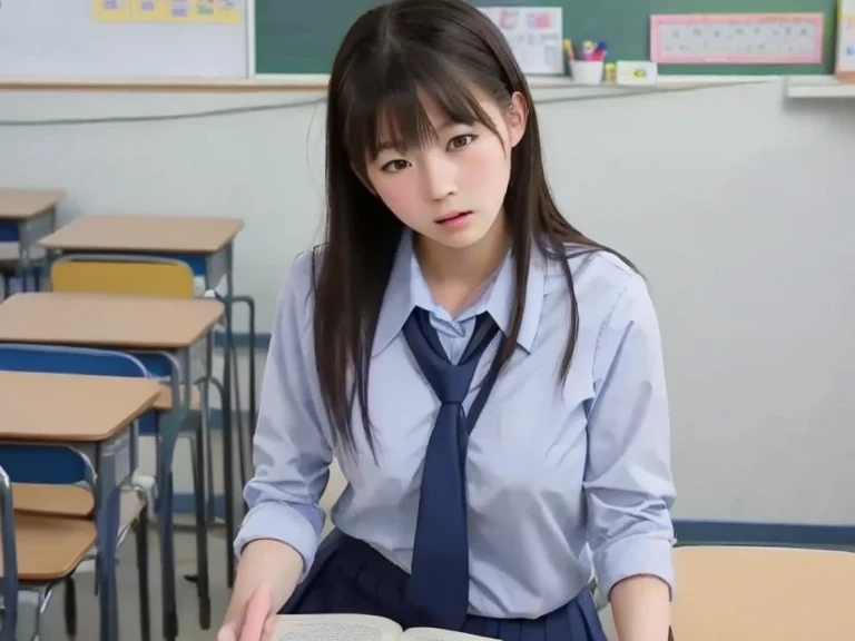1 school girl having unprotected intercourse with 40 years old man, in classroom,insert penis in her vagina