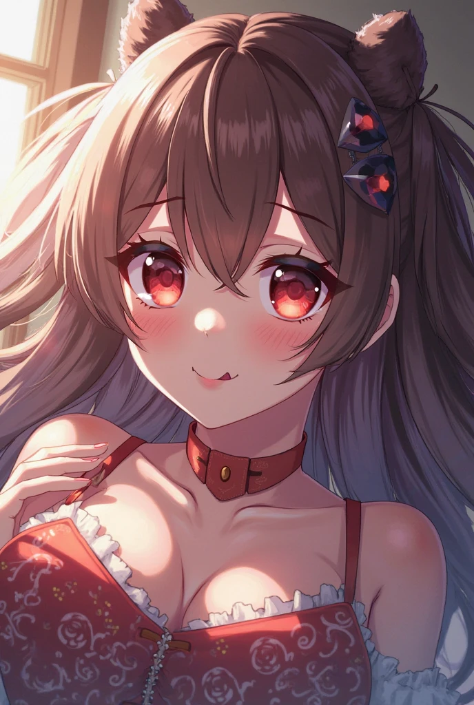 absurdres, 1girl, star eye, blush, (realistic:1.5), (masterpiece, Extremely detailed CG unity 8k wallpaper, best quality, highres:1.2), (ultra_detailed, UHD:1.2), (pixiv:1.3), perfect illumination, distinct, (bishoujo:1.2), looking at viewer, unreal engine, sidelighting, perfect face, detailed face, beautiful eyes, pretty face, (bright skin:1.3), idol, (abs), ulzzang-6500-v1.1, soft smile, upper body, (dark red hair), (simple background), ((dark background)), (depth of field), close-up, selfie