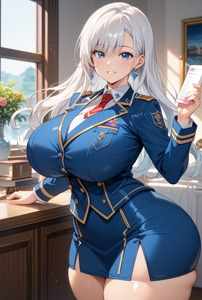 Azur Lane))、(((Graypoi Silver Hair)))、(Enterprise)、Beautiful breasts Director's hat、White clothes、Black jacket、aircraft carrier、Cool Women、 (Perfect hands, Perfect Anatomy),, Anime Girls, best anime 4k, wallpaper, Detailed digital anime art, Detailed anime artワーク, アニメアートwallpaper 4k, アニメアートwallpaper 4k, Detailed anime art, アニメwallpaper 4k, アニメwallpaper 4k, アニメアートwallpaper 8K, 4k アニメwallpaper, 8k high quality detailed art