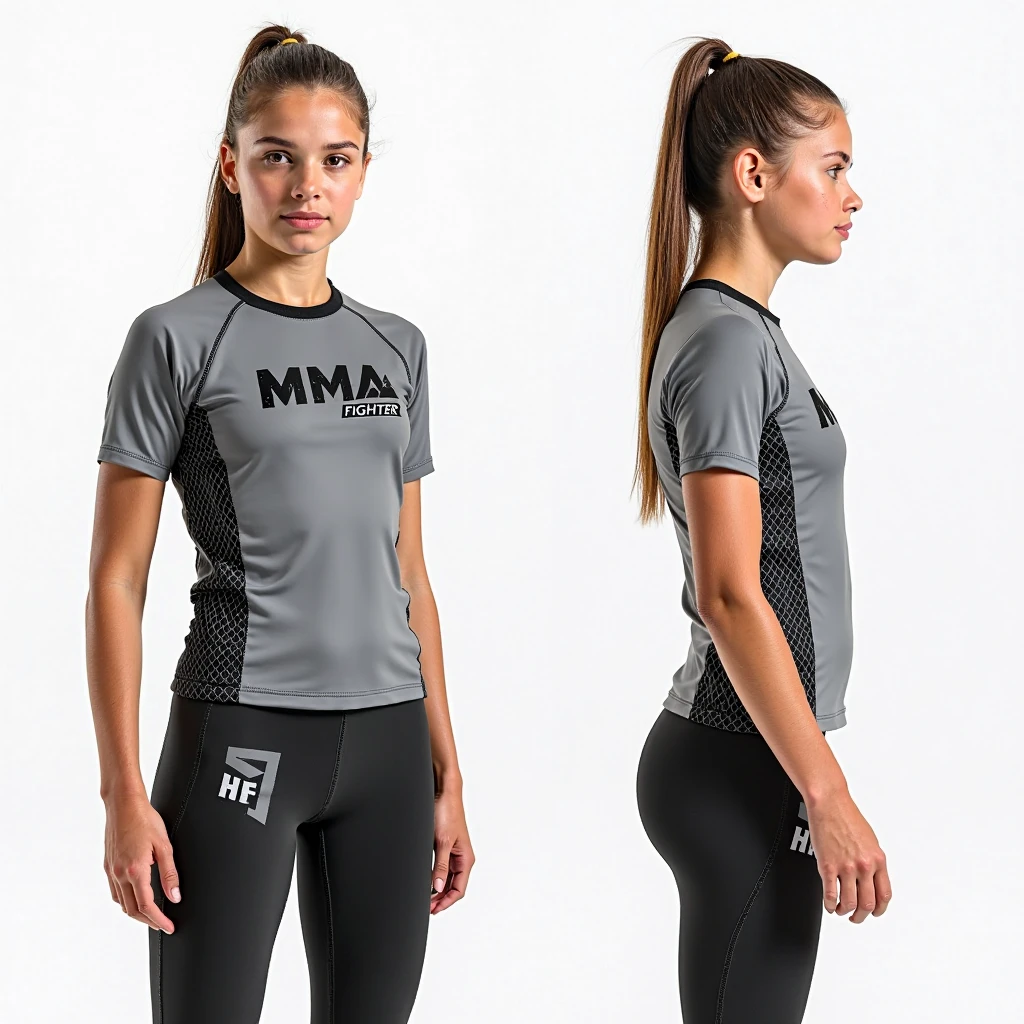 uma mulher com blusa marrom e shorts posando para uma foto, treinar com marrom, sport Camiseta, violet coloured Camiseta, camisa magenta, red Camiseta, Camiseta vermelha, red roupas esportivas, roupas esportivas, white Camiseta with red sleeves, vermelho marrom, camisa de malha, Manga curta, Camiseta, camiseta, roupas esportivas