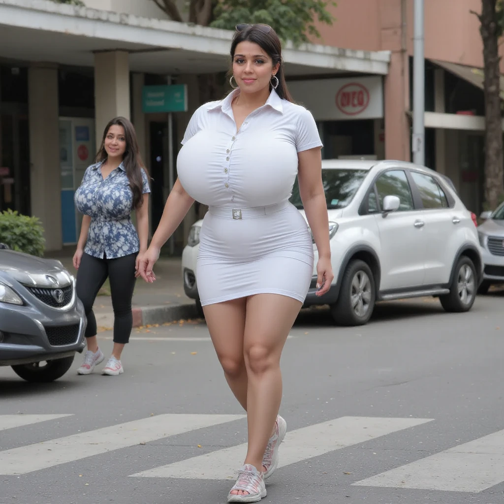 aridugarte wearing a black dress, gigantic breasts, saggy breasts, ((huge pregnant, 40-weeks pregnant, overdue pregnant)), standing, full body shot, looking at viewer, in a street, intricate high detail, (vibrant, photo realistic, realistic, sharp focus) ((film grain, skin details, high detailed skin texture, 8k hdr, dslr)), 8k uhd