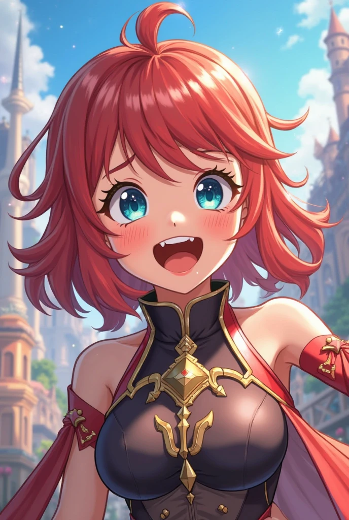 (masterpiece, top quality, very aesthetic, 4k、illustration), intricate detail, 1girl,Standing 、(upper body)、Frightened face、(Swirling eyes:1.3),Cute 、Random Hair Color、,middle hair,sidelock ,Random Color eyes、ninjaarmor clothes、small breasts、Slim 、