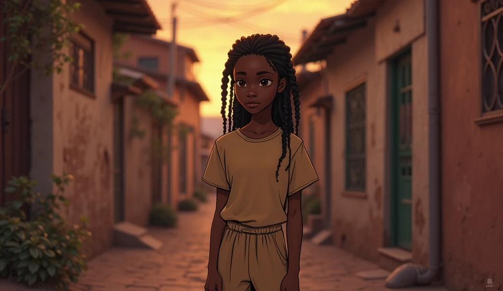 Generate a stunning, hyper-realistic image showing a fascinating -yeld Jacan girl with authentic features, Elegantly positioned against a dynamic and vibrant cityscape.