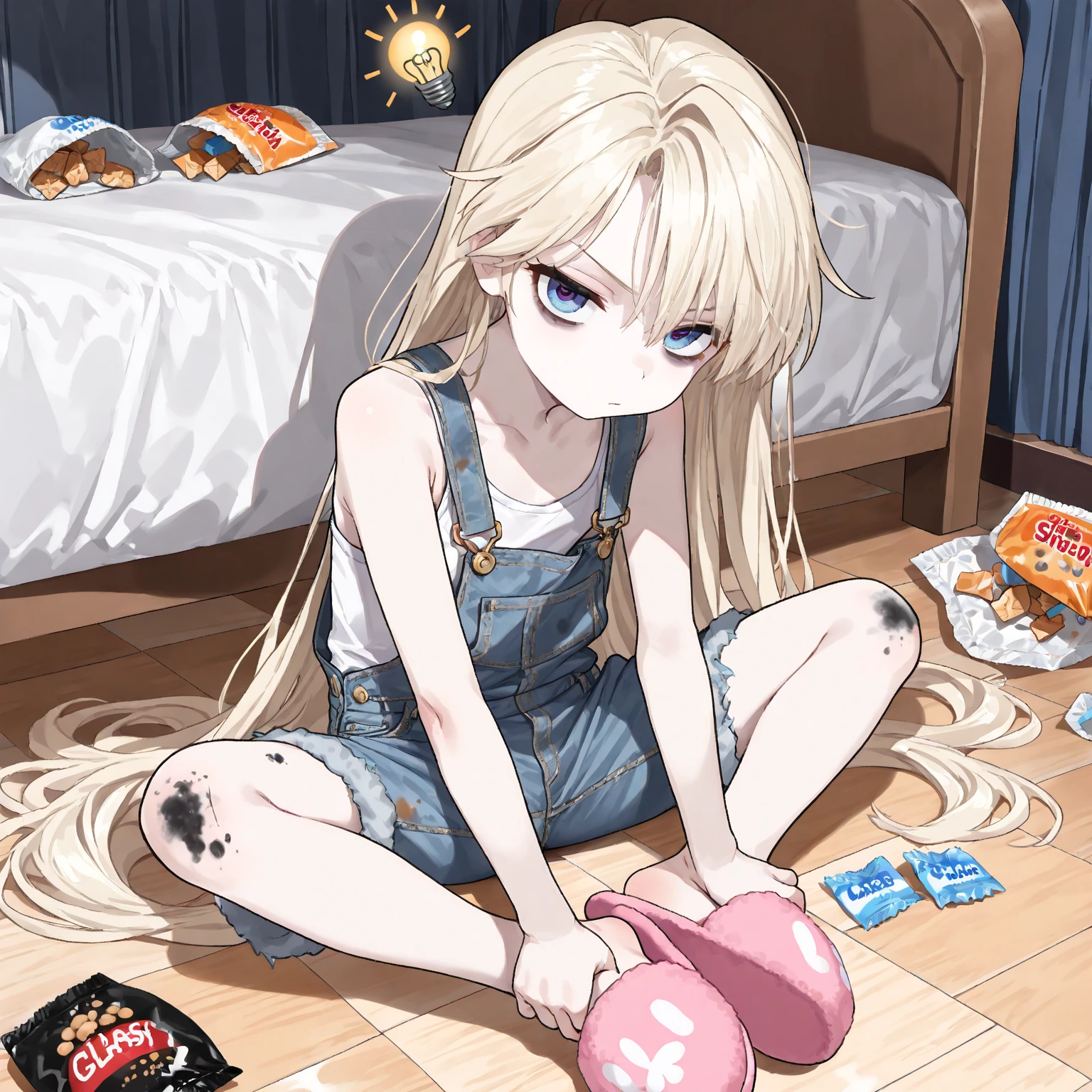 anime girl with handcuffs and a skull shirt holding a pair of scissors, misa amane *, gadget hackwrench, marin kitagawa fanart, misa amane, inspired by Leiko Ikemura, anime skull portrait woman, ( ( misa amane # ) ), high quality fanart, jojo anime style, full body portrait of a short!
