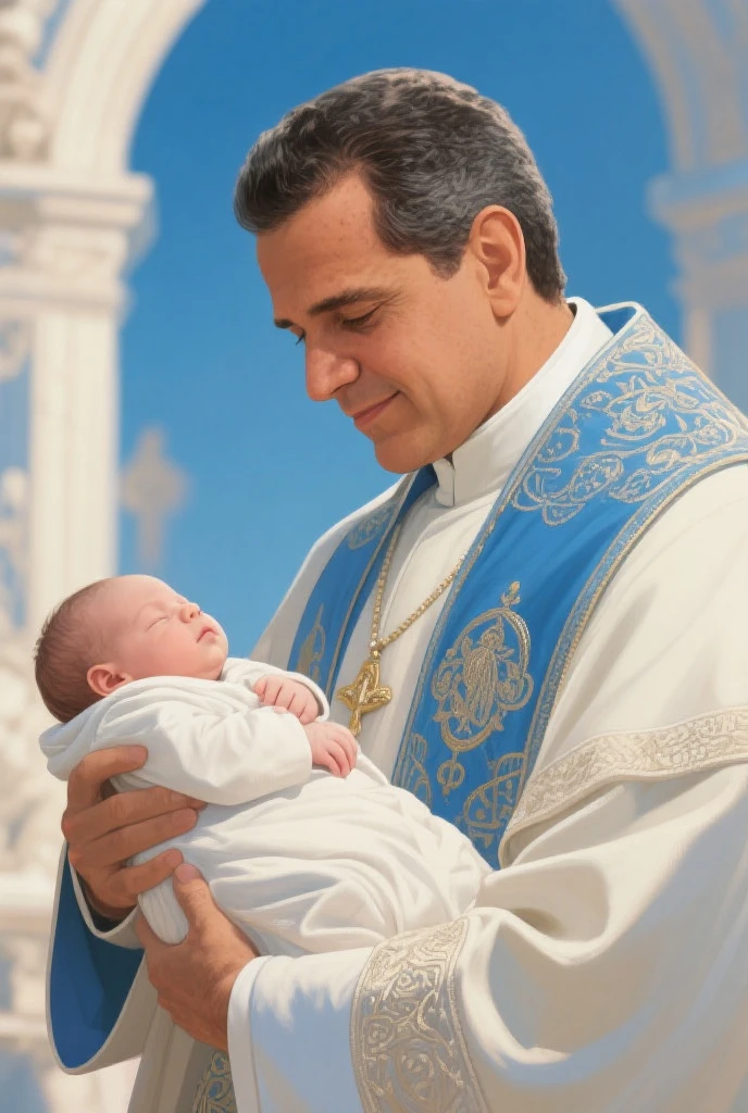 can you make a image of Saint Vincent holding a child and turn it into a logo inside of a circle and inside the circle can you add a revolving text around it that says "Saint Vincent Foundation for Children and Aging Corporated"