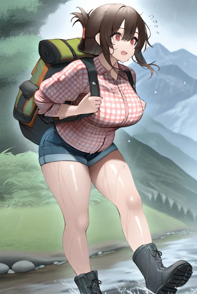 (must be follow these prompts:2.2),masterpiece,best quality,extremely detailed,(in her clothing:2.5),(adorable expression:2.6),(usual face:2.6),(pretty face:2.4),(normal body structures:2.6),(realistic:3),(displayed one girl on single picture:2.6),(A cute Japanese female college student who is a member of an exploration club at a university in Japan.:2.3),(The college student is exploring the forest in his exploring clothes.:2.2),(In this forest, tentacles are swarming, pulsating lasciviously, waiting to ejaculate into her vagina.:1.9),(The female university student looks cute in her exploration clothes.:2.1),(The college student was dressed in an expedition suit and was exploring the forest when she was targeted by a tentacle that forced its very enlarged genitals into her beautiful vagina.:1.6),(The huge reproductive organ that was thrust into the vagina of the female college student continues to ejaculate repeatedly.:2.1),(The semen ejaculated from the tentacles remains in the female college student's uterus and continues to be ejaculated repeatedly.:1.6),(The female college student has a very pretty face and is .:2.2),(The tentacle's genitals pulsate violently after crawling up the female college student's inner thighs and penetrating deep into her vagina.:1.7),(The female college student is short but has a slightly plump body.:1.7),(The female college student's expedition clothing is made of durable fabric that will never tear.:3.3),(Her breasts are completely hidden under her clothes:1.9),(she looks like a lolita:2.0),(These were all things that happened to the female college student herself, and no one else.:3.5),(Make sure to depict the face:5.3),(Calm expression:4.3),(Innocent face:3),(The film depicts just one female college student.:3.3),(Only the female college student appears.:4.2),(Portrait Style:5)