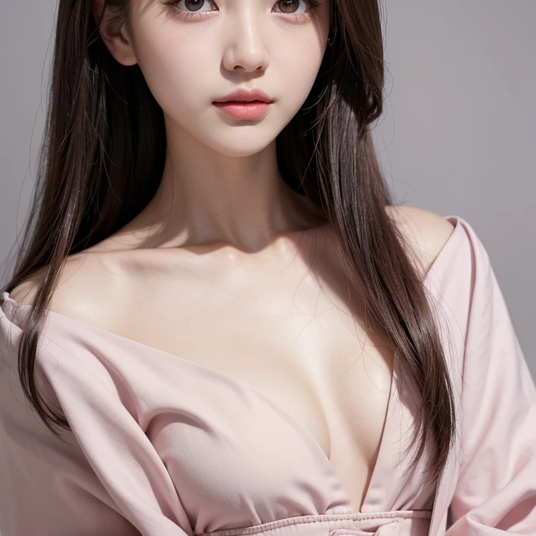 (8k), (highest quality: 1.2), (Realistic), (Realistic: 1.37), Ultra-high resolution,RAW Photos、 1 girl, Head to knee photo、cute, smile, Mouth closed, Beautiful details, Beautiful Nose, whole body, Wet Hair, Giant Dulcefo, pork, , (Small breasts)、Flat Chest、Breast like a 、Tight white nipples that suck on the breastsＴshirt、pastel cardigan、Nipples are visible through the、Voluptuous thighs、dolly make、Odd Eye、Heterochromia iridis