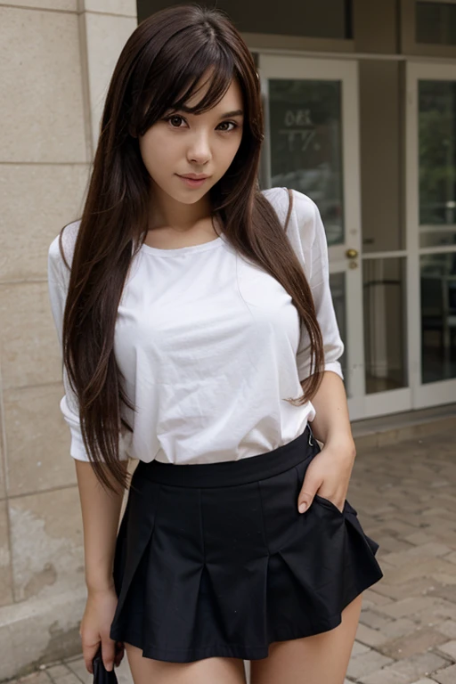 Check mini skirt dress