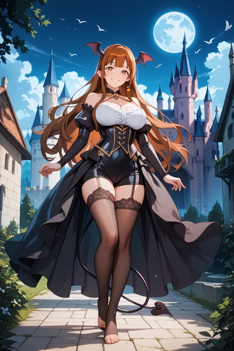 masterpiece, best quality, detailed, [(white background:1.5)::5], hexagon, 1 girl, mid shot, full body, detailed faces, standing, sun light, blue sky, garden, castle, glass, sunflower, smile, tiara, <lora:gachaSplashLORA_gachaSplashFarShot:0.25>,  <lora:HonkaiImpactSeeleWhite5concepts_10:0.2>,  <lora:oousoStyle_v10:0.2>,  <lora:skadi_v1:0.25>, white panties, lift dress, brown hair, long hair, black stocking, butterfly, white lace dress