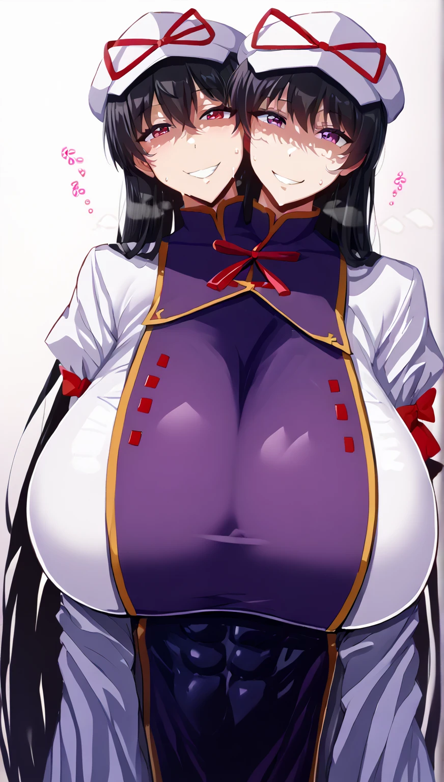 nsfw:1.5,Momo Yaoyorozu, ponytail、sorry、I have black hair, Screaming, Eyes Wide Open、Bodysuits, Big Lips, outside, Curvy、(ass pov,1 boy, penis, breasts blowjob, paizuri:1.2, penis is between breasts, penis in breasts, breast squeeze)、Overflowing Sex Fluids、Front view、Focus on the chest